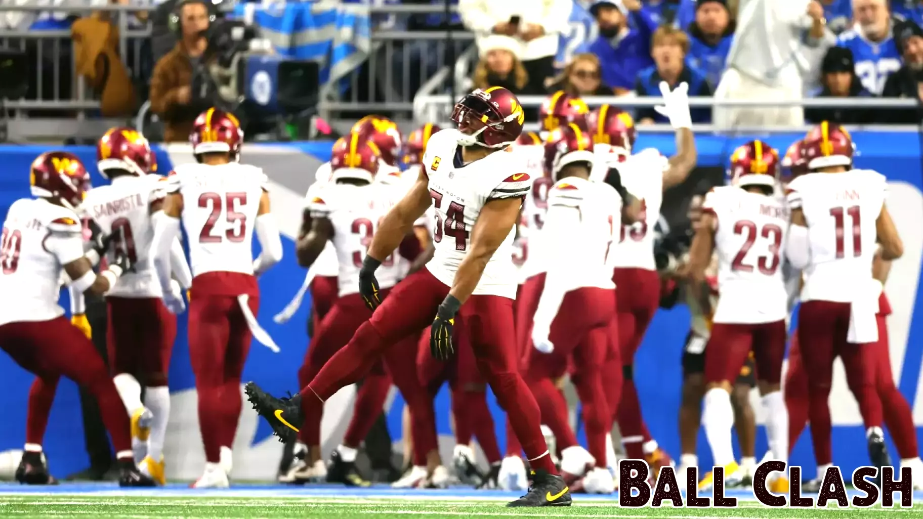 Commanders Hold Strong Lead Over Lions at Halftime