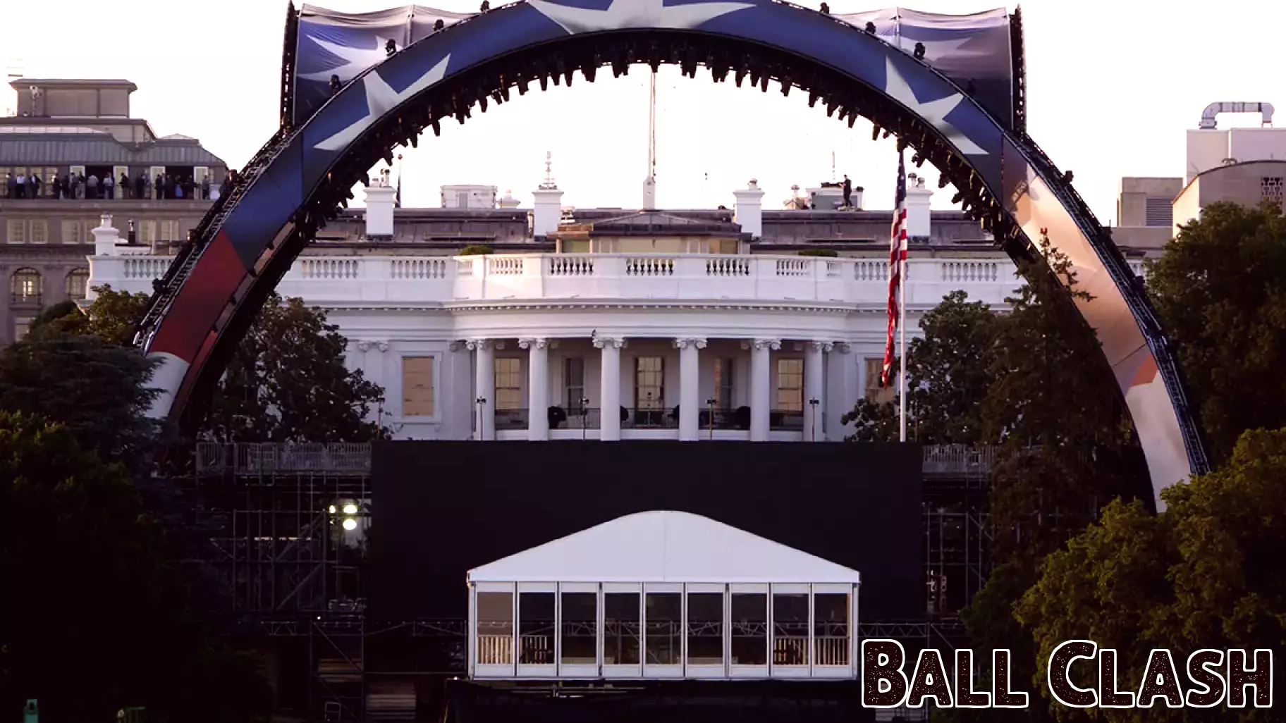 From tennis to T-ball, the White House's South Lawn is no stranger to sports. But not like the UFC