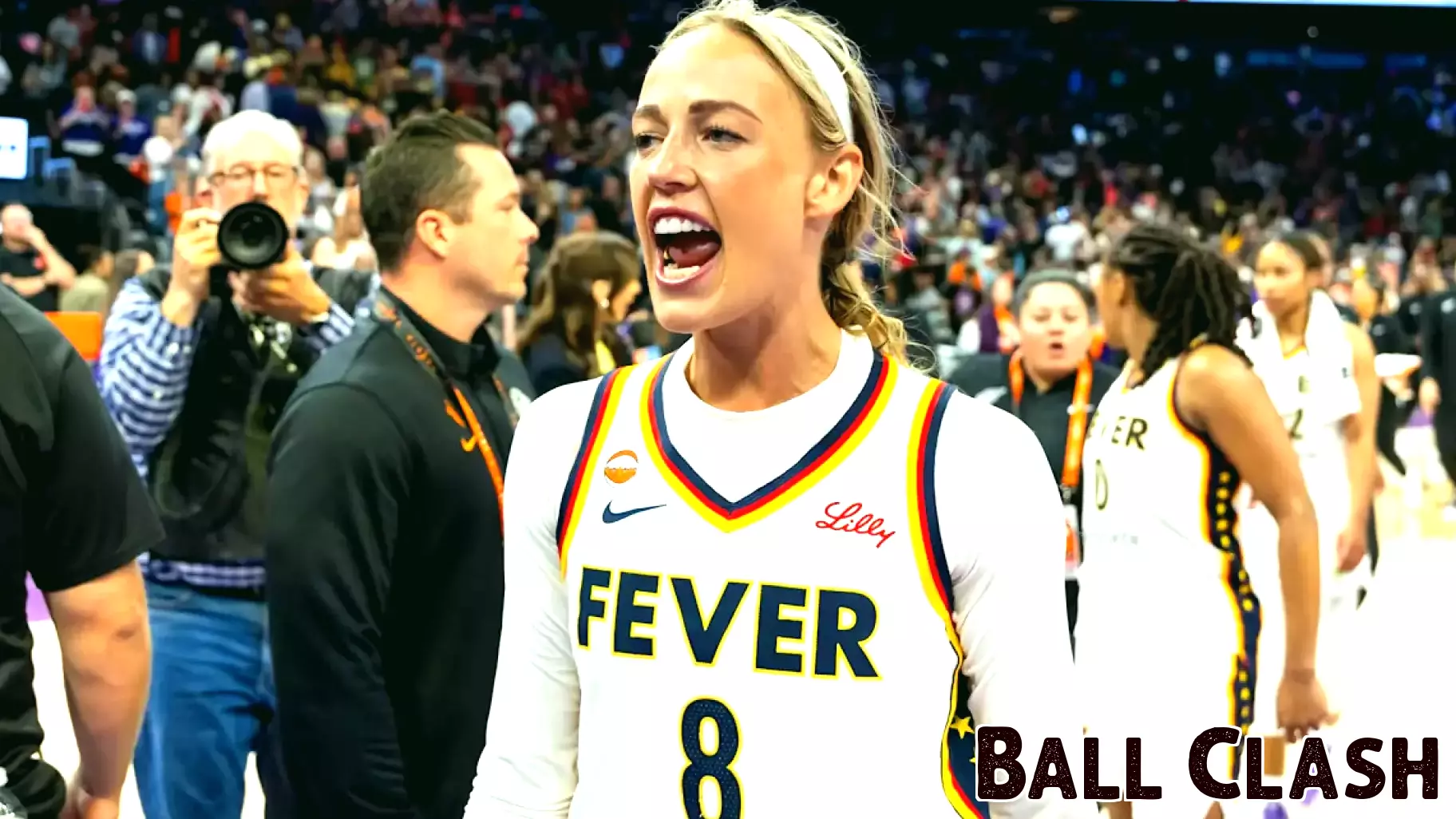 Sophie Cunningham flaunts all-American outfit for Fever game