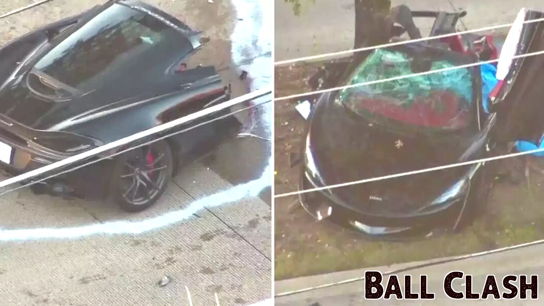Tragic Collision: Luxury Sports Car Severely Damaged in Fatal Accident